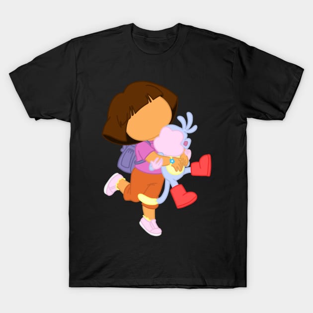 A explorer and monkey T-Shirt by VinylPatch